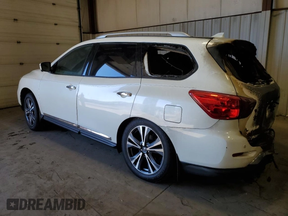 2020 Nissan Pathfinder Platinum with VIN 5N1DR2DM3LC593660, listed as a Copart auction lot 77549734 with 0 mi miles and Salvage Title. Bid and sale history available at carsss.com. Image 2.