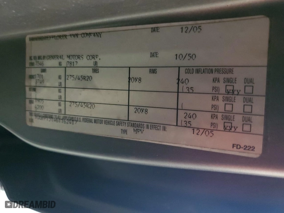 2006 GMC Savana Cargo Van YF7 Upfitter with VIN 1GDFH15T461162417, listed as a Copart auction lot 72986914 with 147,424 mi miles and Clean Title. Bid and sale history available at carsss.com. Image 13.