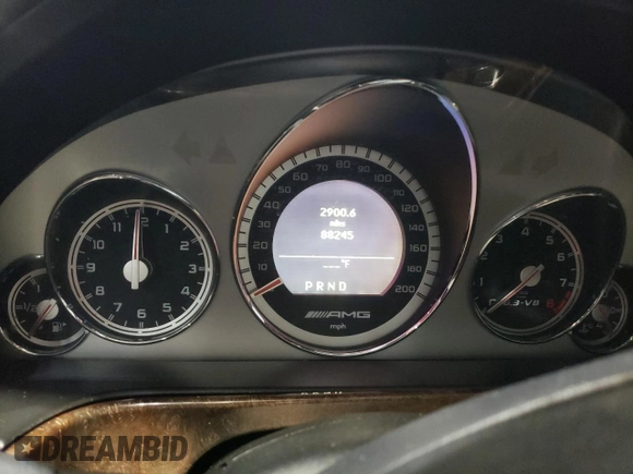 2010 Mercedes-Benz E 63 AMG with VIN WDDHF7HB9AA154773, listed as a Copart auction lot 46449995 with 88,245 mi miles and Salvage title. Bid and sale history available at DreamBid. Image 9.