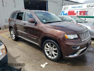 2015 Jeep Grand Cherokee Summit with VIN 1C4RJFJTXFC661574, listed as a Copart auction lot 65592954 with 110,791 mi miles and Salvage Title. Bid and sale history available at carsss.com. Image 4.