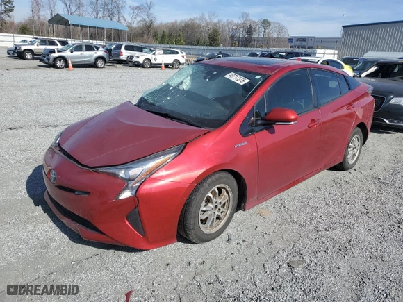 2017 Toyota Prius Two with VIN JTDKARFU5H3540040, listed as a Copart auction lot 49717575 with 0 mi miles and Salvage Title. Bid and sale history available at carsss.com. Image 1.