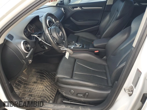 2015 Audi A3 2.0 TDI Premium Plus with VIN WAUCJGFF0F1079345, listed as a Copart auction lot 77669334 with 59,557 mi miles and Salvage Title. Bid and sale history available at carsss.com. Image 7.