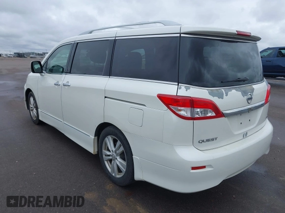 2012 Nissan Quest LE z VIN JN8AE2KP1C9036697, wystawiony jako IAAI lot #42124298 z przebiegiem 238 366 mil mil oraz . Historia ofert i sprzedaży dostępna na DreamBid. Obrazek 3.
