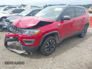 2020 Jeep Compass Trailhawk with VIN 3C4NJDDB5LT166656, listed as a IAAI auction lot 42184661 with 131,080 mi miles and . Bid and sale history available at DreamBid. Image 17.