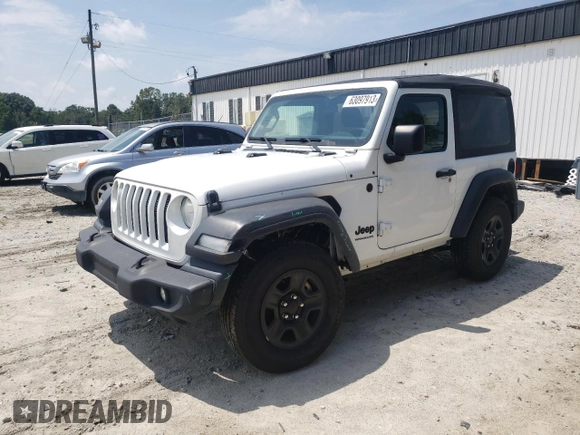 2022 Jeep Wrangler Sport with VIN 1C4HJXAG2NW277421, listed as a Copart auction lot 63097913 with 25,141 mi miles and . Bid and sale history available at DreamBid. Image 1.