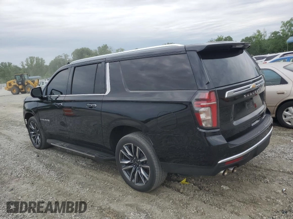 2023 Chevrolet Suburban Premier with VIN 1GNSCFKD4PR467132, listed as a Copart auction lot 57765515 with 25,934 mi miles and Clean title. Bid and sale history available at DreamBid. Image 2.