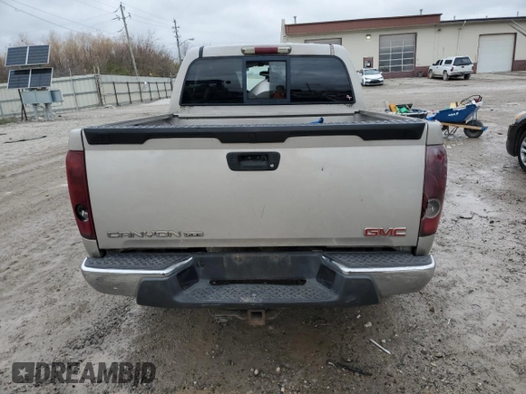 2005 GMC Canyon 1SF SLE Z71 with VIN 1GTDT136658127360, listed as a Copart auction lot 81308914 with 0 mi miles and Salvage Title. Bid and sale history available at carsss.com. Image 6.
