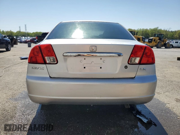 2003 Honda Civic LX with VIN 2HGES16593H543079, listed as a Copart auction lot 51772945 with 98,141 mi miles and Salvage Title. Bid and sale history available at carsss.com. Image 6.
