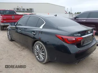 2018 Infiniti Q50 3.0t LUXE with VIN JN1EV7AP1JM351153, listed as a IAAI auction lot 41589119 with 103,915 mi miles. Bid and sale history available at carsss.com. Image 3.
