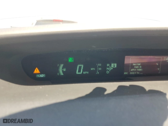 2014 Toyota Prius Plug-In with VIN JTDKN3DP2E3060483, listed as a Copart auction lot 53921975 with 80,811 mi miles and Salvage Title. Bid and sale history available at carsss.com. Image 9.