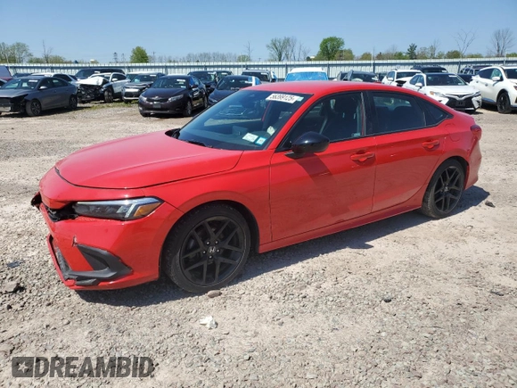 2023 Honda Civic Sport z VIN 2HGFE2F50PH502895, wystawiony jako Copart lot #56399125 z przebiegiem 14 021 mil mil oraz Szkoda całkowita • Salvage title. Historia ofert i sprzedaży dostępna na DreamBid. Obrazek 1.