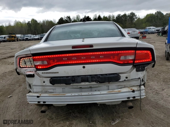 2014 Dodge Charger Police with VIN 2C3CDXAT8EH132983, listed as a Copart auction lot 52915705 with 234,573 mi miles and Salvage Title. Bid and sale history available at carsss.com. Image 6.