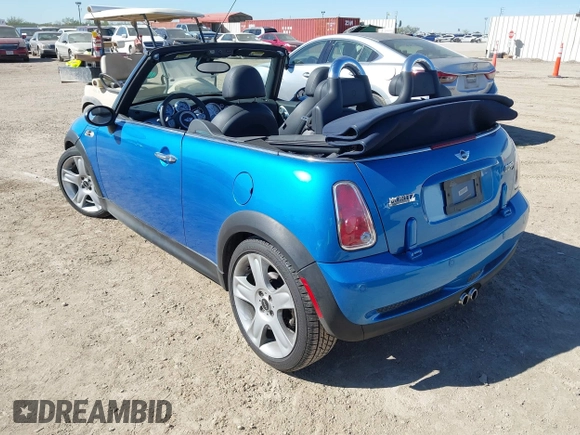 2007 MINI Convertible S with VIN WMWRH33547TL94374, listed as a IAAI auction lot 40910780 with 45,162 mi miles and . Bid and sale history available at DreamBid. Image 3.