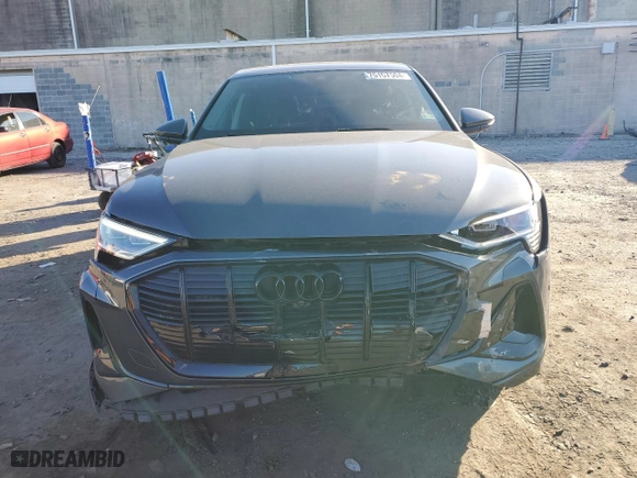 2022 Audi e-tron Sportback S line Premium Plus with VIN WA12AAGE3NB019435, listed as a Copart auction lot 75157504 with 38,343 mi miles and Salvage Title. Bid and sale history available at carsss.com. Image 5.