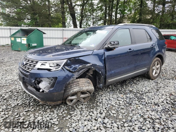 2017 Ford Explorer XLT with VIN 1FM5K8D85HGA83468, listed as a Copart auction lot 57416305 with 63,063 mi miles and Salvage title. Bid and sale history available at DreamBid. Image 1.