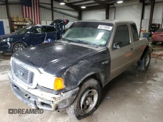 2005 Ford Ranger XL with VIN 1FTZR15E15PA84609, listed as a Copart auction lot 43710005 with 129,556 mi miles and Salvage Title. Bid and sale history available at carsss.com. Image 1.