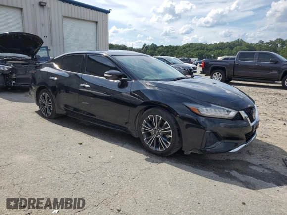 2021 Nissan Maxima SV with VIN 1N4AA6CV9MC514564, listed as a Copart auction lot 62476754 with 32,425 mi miles and Salvage Title. Bid and sale history available at DreamBid. Image 4.