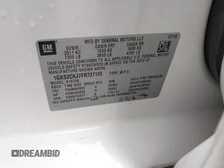 2015 GMC Yukon Denali with VIN 1GKS2CKJ7FR737165, listed as a IAAI auction lot 41914478 with 156,059 mi miles. Bid and sale history available at carsss.com. Image 9.