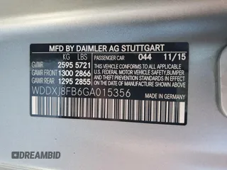 2016 Mercedes-Benz S-Class S 550 with VIN WDDXJ8FB6GA015356, listed as a Copart auction lot 88331045 with 83,037 mi miles and Salvage Title. Bid and sale history available at carsss.com. Image 13.