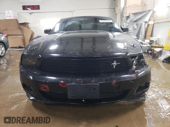 2012 Ford Mustang V6 Premium with VIN 1ZVBP8AM2C5221267, listed as a Copart auction lot 46583785 with 104,654 mi miles and Salvage Title. Bid and sale history available at carsss.com. Image 5.