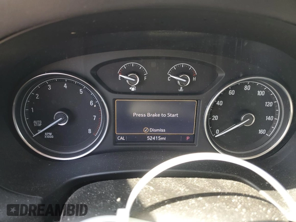 2020 Buick Enclave Essence with VIN 5GAEVAKW8LJ153286, listed as a Copart auction lot 56038455 with 52,415 mi miles and Clean Title. Bid and sale history available at DreamBid. Image 9.