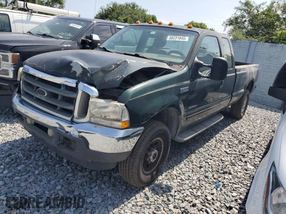 2002 Ford F-250 XL z VIN 1FTNX21F92EA00598, wystawiony jako Copart lot #58231845 z przebiegiem 178 784 mil mil oraz Szkoda całkowita • Salvage title. Historia ofert i sprzedaży dostępna na DreamBid. Obrazek 1.