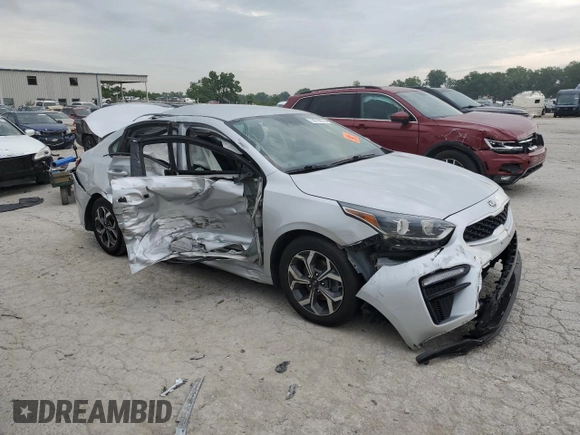 2021 Kia Forte LXS with VIN 3KPF24AD9ME317916, listed as a Copart auction lot 59702575 with 144,323 mi miles and Salvage title. Bid and sale history available at DreamBid. Image 4.