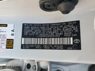 2024 Toyota Corolla Hybrid LE with VIN JTDBCMFE0R3047454, listed as a Copart auction lot 50654865 with 47,597 mi miles and Salvage Title. Bid and sale history available at carsss.com. Image 12.