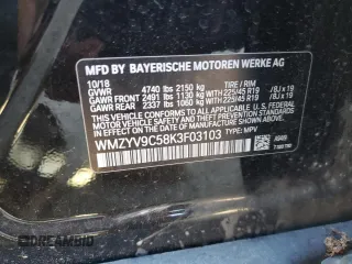 2019 MINI Countryman John Cooper Works with VIN WMZYV9C58K3F03103, listed as a Copart auction lot 72190344 with 23,680 mi miles and Salvage Title. Bid and sale history available at carsss.com. Image 13.