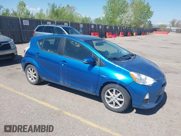2013 Toyota Prius One with VIN JTDKDTB38D1544445, listed as a IAAI auction lot 42158624 with 249,997 mi miles. Bid and sale history available at carsss.com. Image 1.