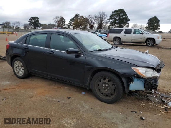 2012 Chrysler 200 LX with VIN 1C3CCBAB2CN295730, listed as a Copart auction lot 86413614 with 201,990 mi miles and Salvage Title. Bid and sale history available at DreamBid. Image 4.