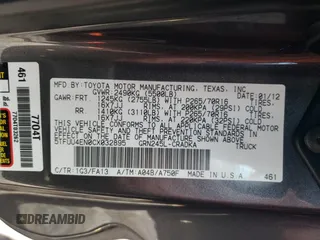 2012 Toyota Tacoma z VIN 5TFUU4EN0CX032895, wystawiony jako Copart lot #55491325 z przebiegiem 73 529 mil mil oraz Szkoda całkowita • Salvage title. Historia ofert i sprzedaży dostępna na DreamBid. Obrazek 12.