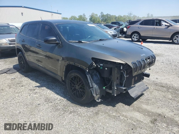 2015 Jeep Cherokee Sport with VIN 1C4PJLAB9FW720187, listed as a Copart auction lot 53091225 with 154,545 mi miles and Salvage Title. Bid and sale history available at carsss.com. Image 4.