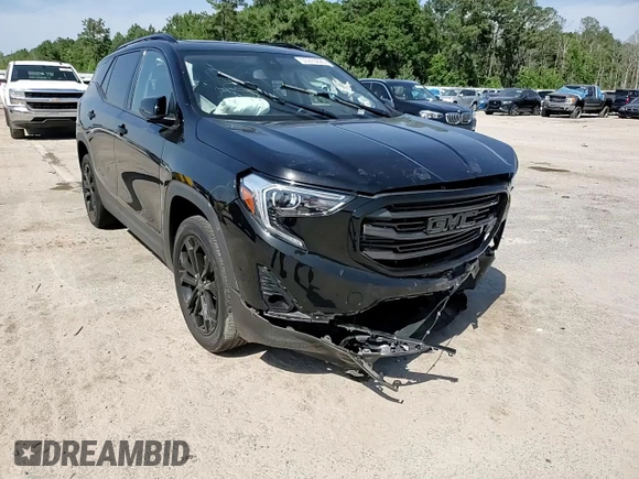 2020 GMC Terrain SLT with VIN 3GKALVEV3LL264483, listed as a Copart auction lot 57275025 with 68,941 mi miles and Salvage title. Bid and sale history available at DreamBid. Image 14.