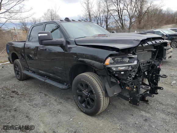 2024 Ram 2500 Laramie with VIN 3C6UR5FJ1RG103271, listed as a Copart auction lot 51228295 with 7,930 mi miles and Salvage Title. Bid and sale history available at carsss.com. Image 4.