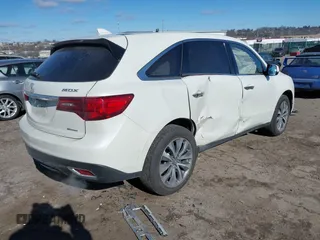 2014 Acura MDX Tech Pkg with VIN 5FRYD4H45EB046128, listed as a IAAI auction lot 41630908 with 116,268 mi miles. Bid and sale history available at carsss.com. Image 4.