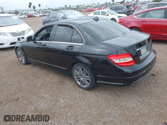 2009 Mercedes-Benz C-Class 3.0L Sport with VIN WDDGF54X29F214764, listed as a IAAI auction lot 42107127 with Not Provided miles. Bid and sale history available at carsss.com. Image 3.