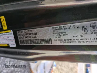 2022 Jeep Wrangler Unlimited Rubicon with VIN 1C4JJXR62NW169992, listed as a Copart auction lot 42417805 with 43,852 mi miles and Salvage title. Bid and sale history available at DreamBid. Image 12.