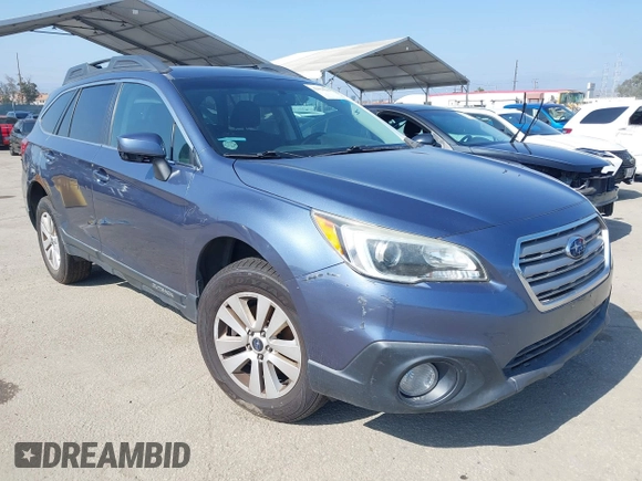 2015 Subaru Outback Premium with VIN 4S4BSACC5F3280676, listed as a IAAI auction lot 42354143 with 107,089 mi miles and . Bid and sale history available at DreamBid. Image 1.