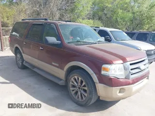 2007 Ford Expedition EL Eddie Bauer with VIN 1FMFK17517LA21438, listed as a IAAI auction lot 41874333 with 183,631 mi miles. Bid and sale history available at carsss.com. Image 1.