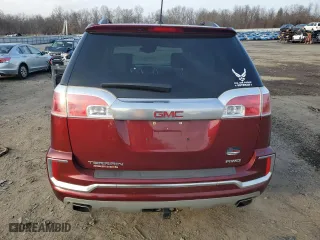 2017 GMC Terrain Denali with VIN 2GKFLVE36H6118403, listed as a Copart auction lot 87058314 with 56,420 mi miles and Salvage Title. Bid and sale history available at carsss.com. Image 6.