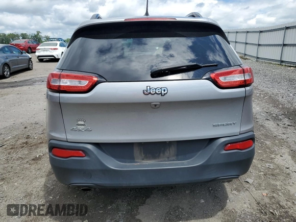 2017 Jeep Cherokee Sport with VIN 1C4PJMAB4HW646802, listed as a Copart auction lot 56667035 with 135,049 mi miles and Salvage title. Bid and sale history available at DreamBid. Image 6.