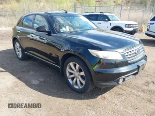 2003 Infiniti FX w/Options with VIN JNRBS08W93X403210, listed as a IAAI auction lot 42119798 with 194,449 mi miles. Bid and sale history available at carsss.com. Image 1.
