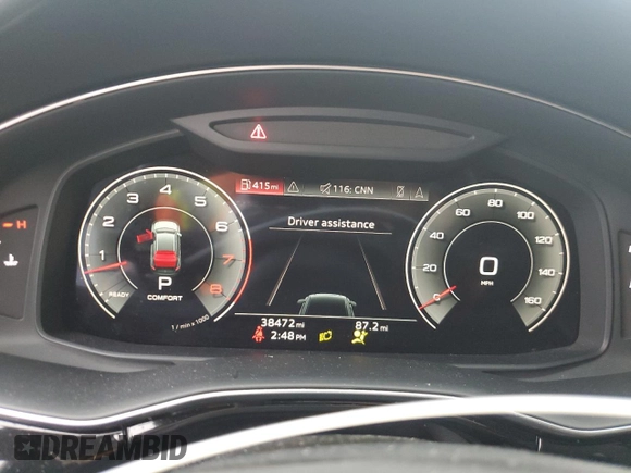 2021 Audi Q8 Prestige with VIN WA1FVAF16MD032462, listed as a Copart auction lot 81675224 with 38,472 mi miles and Salvage title. Bid and sale history available at DreamBid. Image 9.