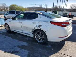 2013 Kia Optima SX with VIN 5XXGR4A64DG216873, listed as a Copart auction lot 50030885 with 189,226 mi miles and Salvage Title. Bid and sale history available at carsss.com. Image 2.