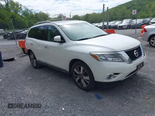 2015 Nissan Pathfinder SL with VIN 5N1AR2MM0FC695117, listed as a IAAI auction lot 42203006 with 189,722 mi miles and . Bid and sale history available at DreamBid. Image 1.
