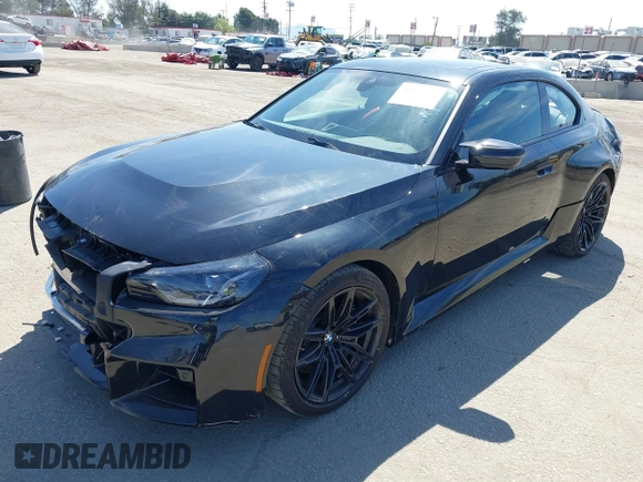 2024 BMW M2 with VIN 3MF13DM03R8E32448, listed as a IAAI auction lot 41849327 with 4,856 mi miles. Bid and sale history available at carsss.com. Image 17.