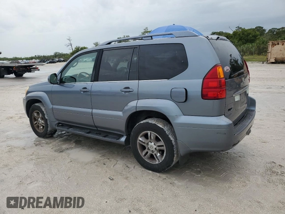 2004 Lexus GX 470 z VIN JTJBT20X740031726, wystawiony jako Copart lot #59712925 z przebiegiem 199 567 mil mil oraz Czysty tytuł • Clean title. Historia ofert i sprzedaży dostępna na DreamBid. Obrazek 2.
