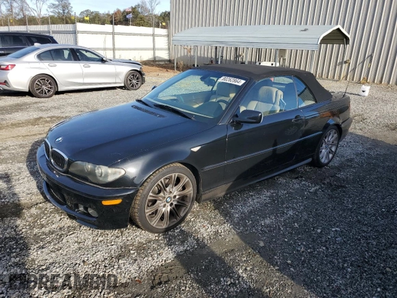 2005 BMW 3 Series 330Ci with VIN WBABW53425PL51250, listed as a Copart auction lot 80262864 with 117,125 mi miles and Salvage Title. Bid and sale history available at carsss.com. Image 1.