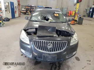 2011 Buick Regal CXL RL6 with VIN W04GU5GC9B1023316, listed as a Copart auction lot 43028995 with 0 mi miles and Salvage Title. Bid and sale history available at carsss.com. Image 5.